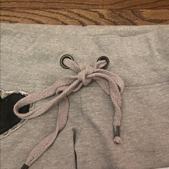 Gray Sweatpants with Black Heart Patches - Picture 4 of 12